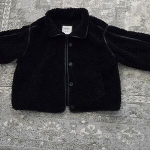 Hollister Black Sherpa Jacket